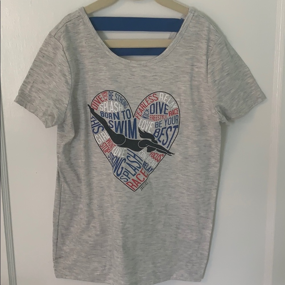 Girls swimming shirt